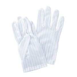 China Lint Free Static Proof Esd Safe Gloves Polyester Fabric For Clean Room supplier